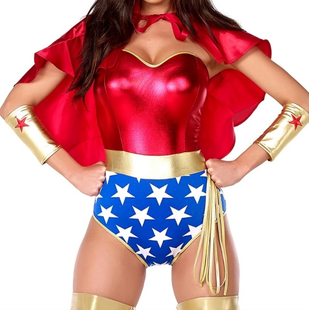 Plus Size Super Babe 5 piece costume set *Brand New*
